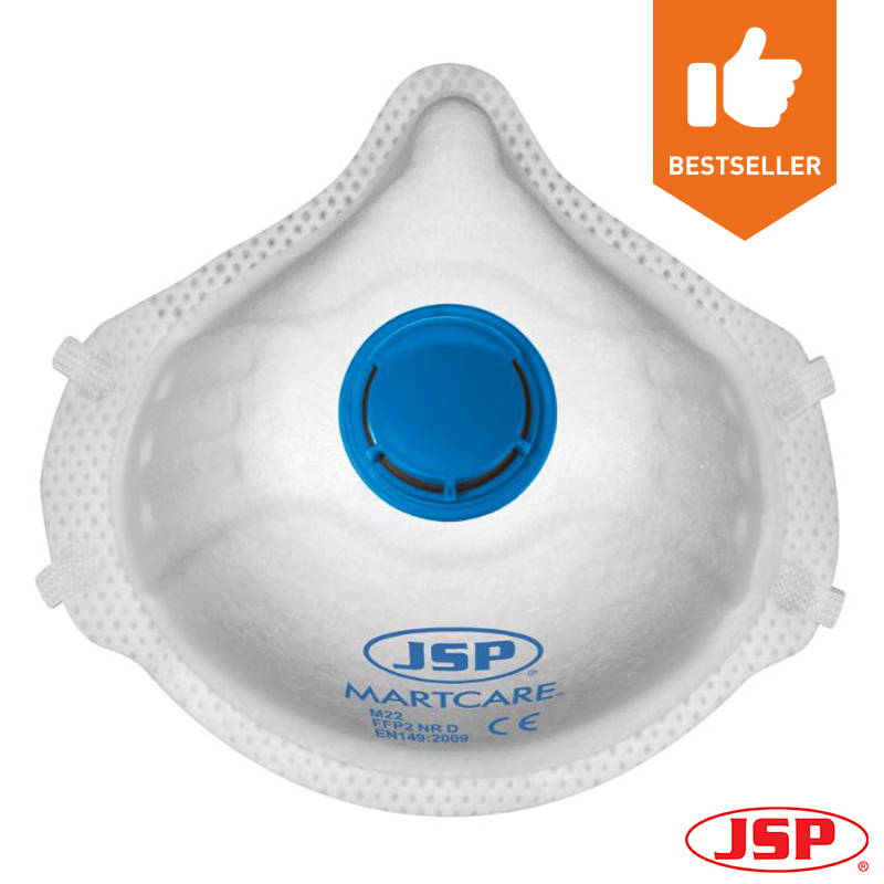 PB251106 JSP Martcare M22 stofmasker cup FFP2 NR D V met uitademventiel