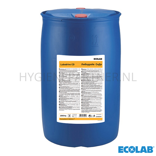 SR301053 Ecolab Lubodrive CD synthetisch smeermiddel transportbanen 200 kg (BE)