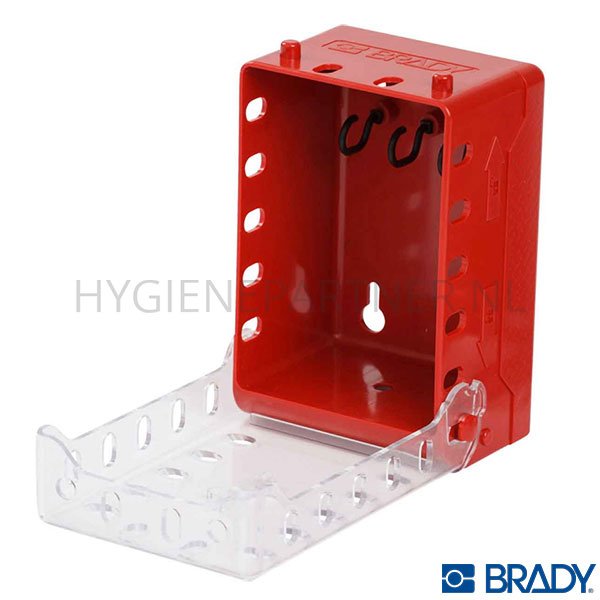 122300.040 Brady 149173 ultra compacte lock box rood