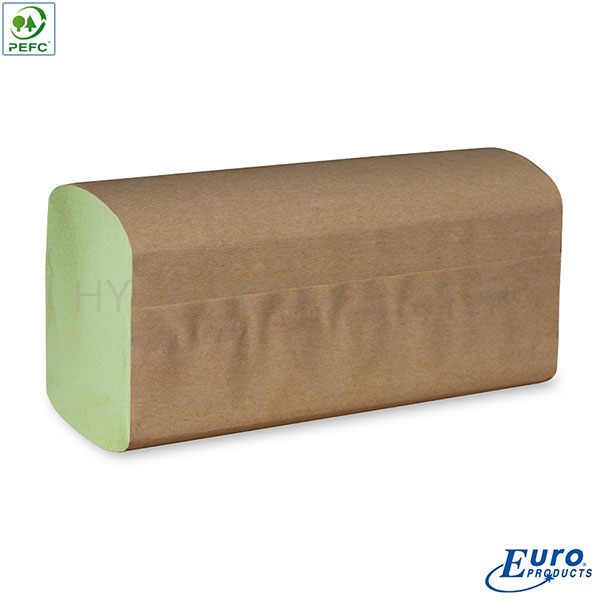 123360.000 Euro Products handdoekpapier Z-vouw 2-laags 210x250 mm groen