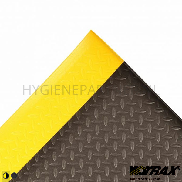 BI251190-07 Notrax 419 antivermoeidheidsmat 60x91 cm zwart/geel
