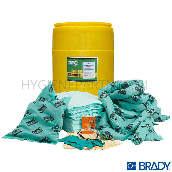 BI401048 Brady SKH-55 Spill Kit vat 200 liter SPC chemicaliën