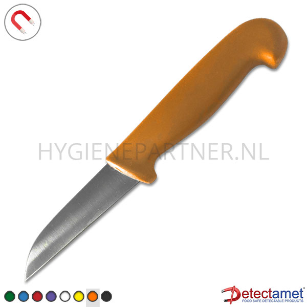 DE601014-70 Groentemes detecteerbaar recht lemmet 9 cm oranje