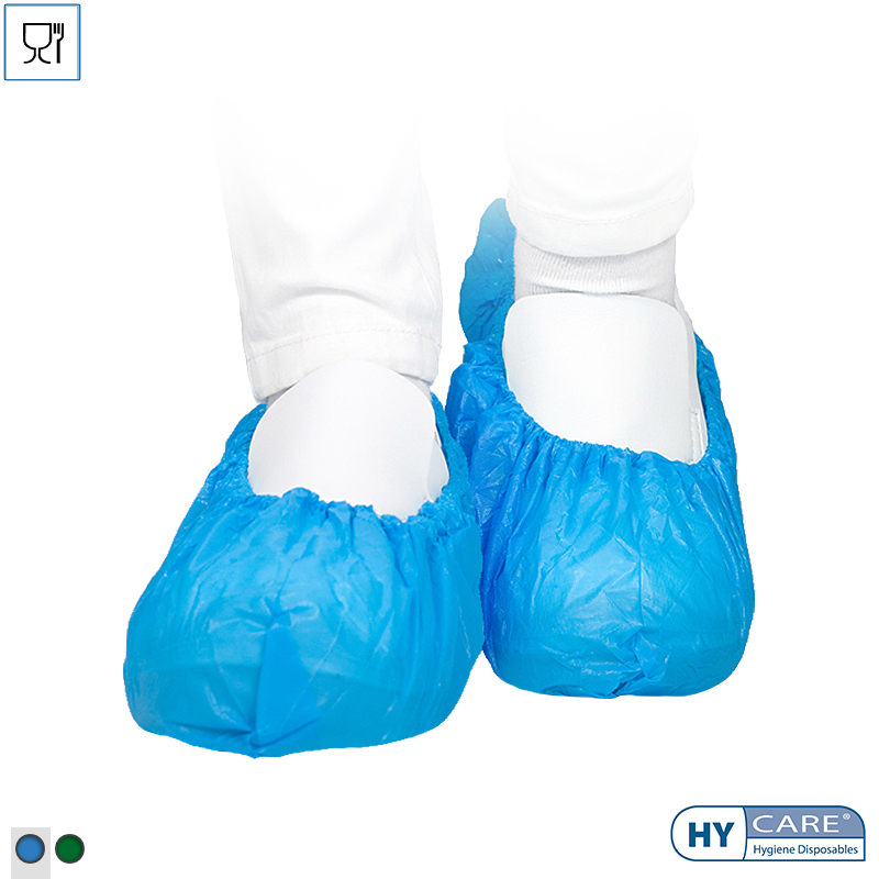 DI301001-30 Hycare disposable overschoen 40 mu polyethyleen 41 x 15 cm blauw