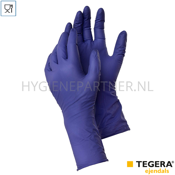 DI651025-48 Ejendals Tegera 858 disposable handschoen nitril ongepoederd chemiebestendig
