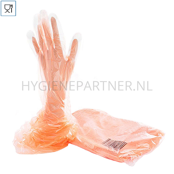 DI701002 Disposable handschoen veterinaire polyethyleen 80 cm