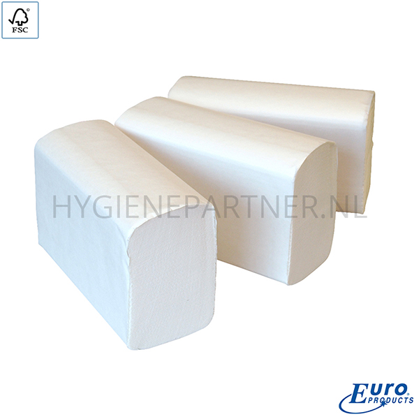 PA101011 Euro Products handdoekpapier multifold cellulose 2-laags 320x206 mm wit