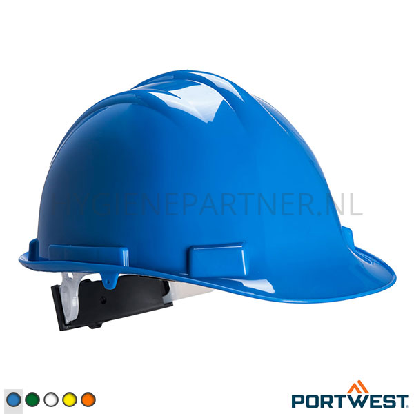 PB801061-32 Portwest PW50 Expert Base veiligheidshelm HDPE 4-punt schuifband koningsblauw