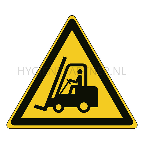 SB051293 Sticker waarschuwing transportvoertuigen W014 driehoek
