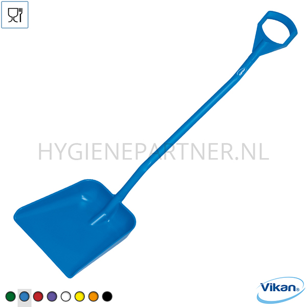 VK401008-30 Vikan 56013 schop D-grip ergonomisch groot blad 1310 mm blauw