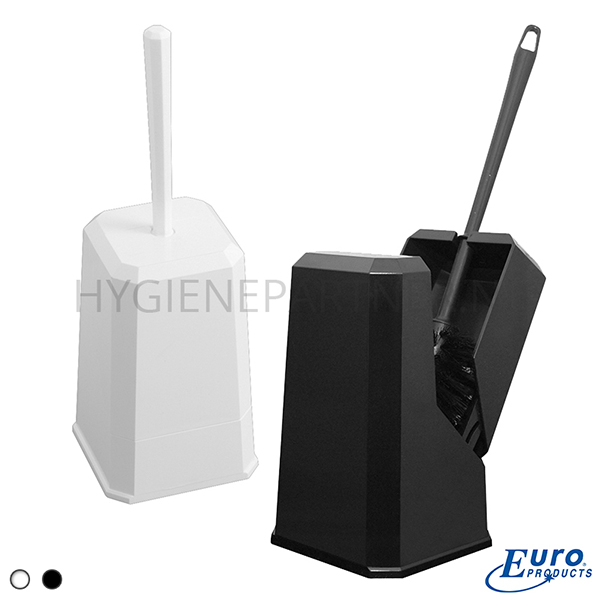 WM651003 Euro Products Pearl toiletborstel en houder gesloten wit